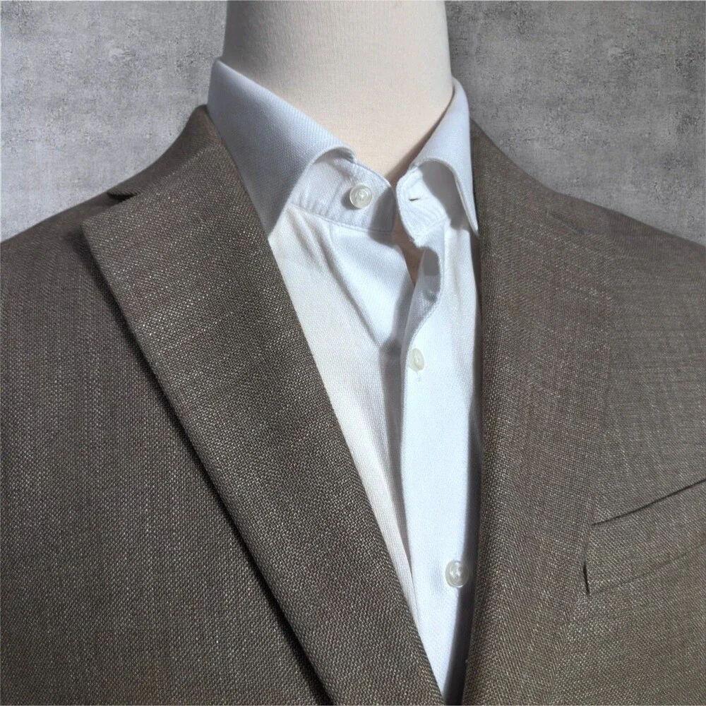 RALPH LAUREN Mens Blazer Sport Coat Two Button Suit Jacket Brown/Tan 43R